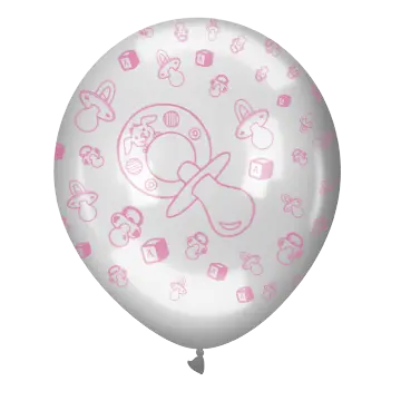Chupetes Cristal Con Rosa