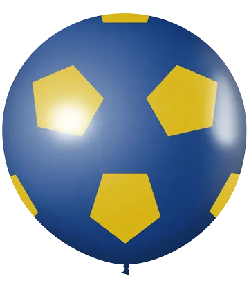 Fútbol Azul Con Amarillo