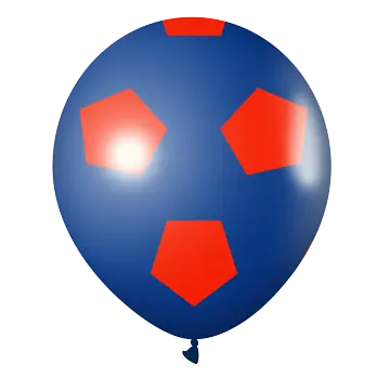 Fútbol Azul Con Rojo