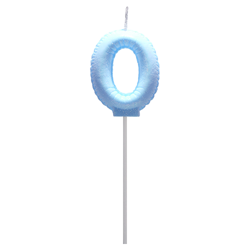 Vela Globo Gibre Pasteles Nº 0 Celeste