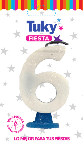Vela Gibre Celeste Nº 6