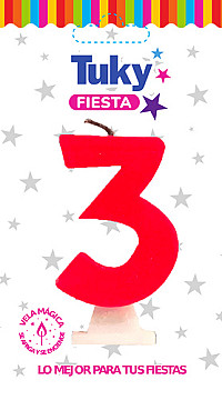 Vela Fluo Nº 3 - 1