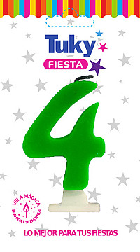 Vela Fluo Nº 4 - 2