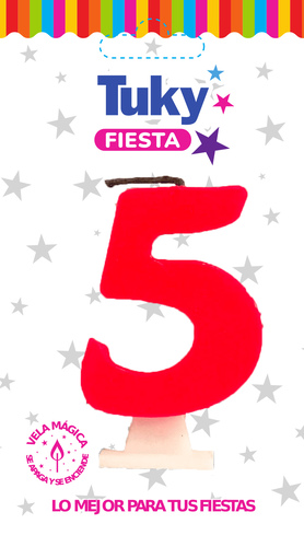 Vela Fluo Nº 5