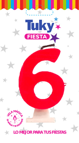 Vela Fluo Nº 6