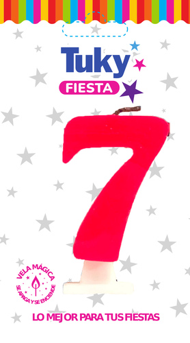 Vela Fluo Nº 7