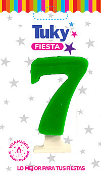 Vela Fluo Nº 7 - 2