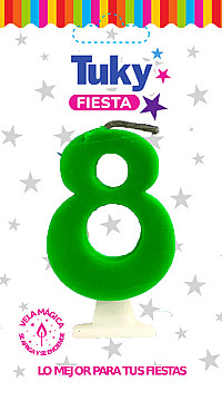 Vela Fluo Nº 8 - 2