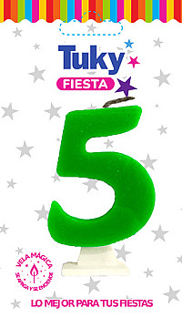 Vela Fluo Nº 5 - 2