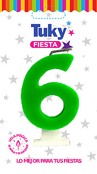 Vela Fluo Nº 6 - 2
