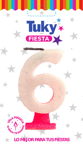 Vela Gibre Rosa Nº 6