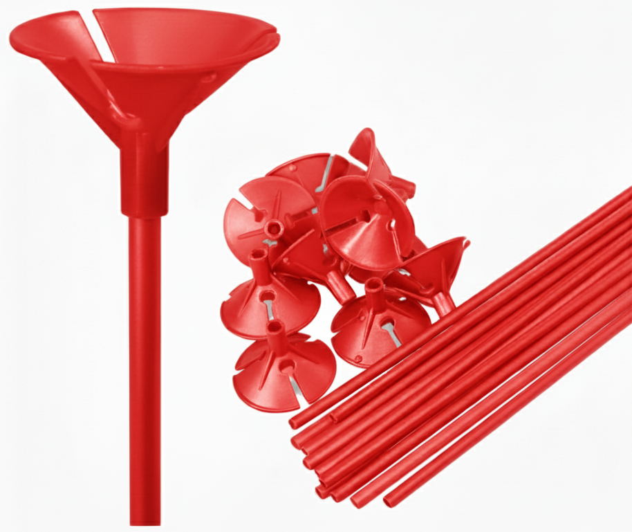 Palitos Porta Globos Rojo