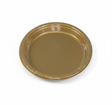 Plato Reutilizable 18 cm Dorado - 1