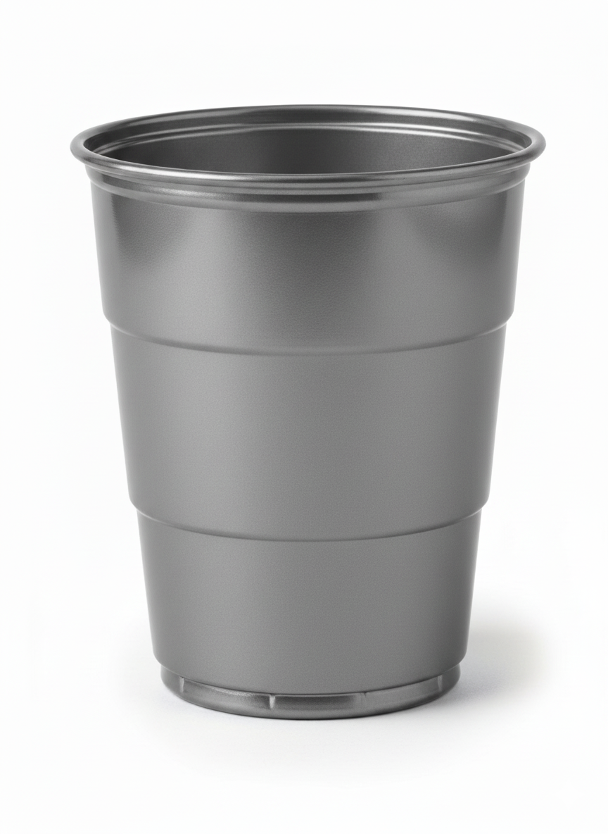 Vaso Reutilizable 210 cm3 Plateado