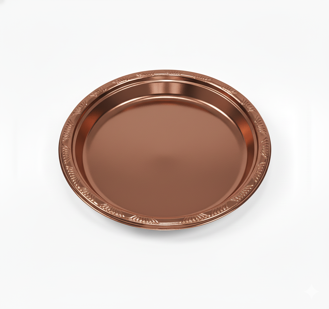 Plato Reutilizable 18 cm Rosa Gold