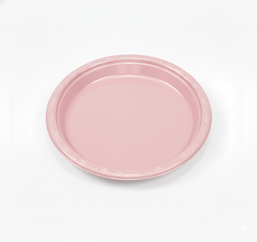 Plato Reutilizable 18 cm Rosa