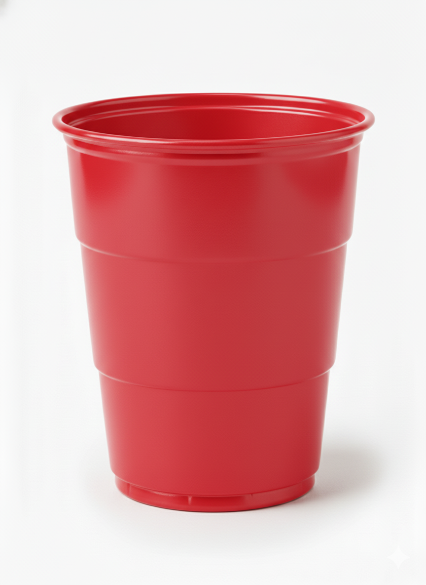 Vaso Reutilizable 210 cm3  Rojo