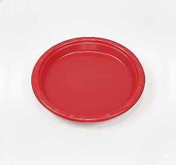 Plato Reutilizable 18 cm Rojo - 1