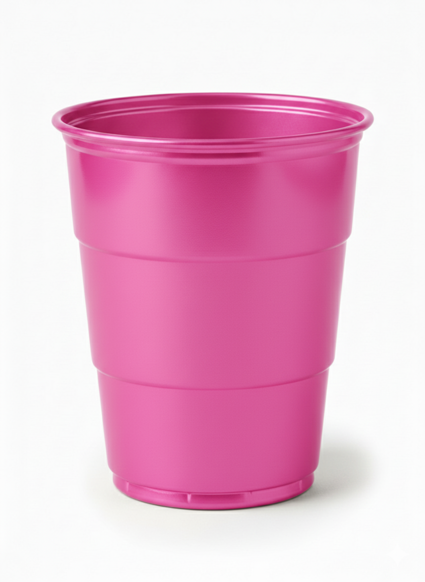 Vaso Reutilizable 210 cm3 Rosa Neon
