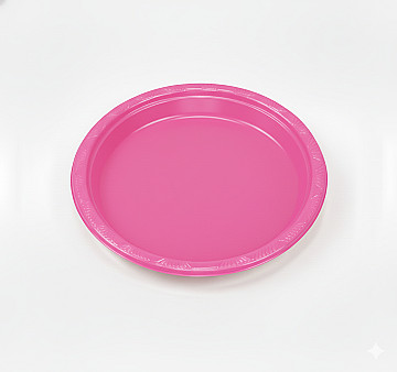Plato Reutilizable 18 cm Rosa Neon - 1