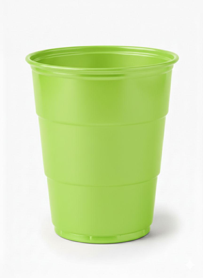 Vaso Reutilizable 210 cm3  Verde Neon