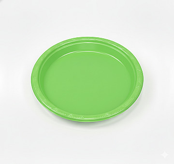 Plato Reutilizable 18 cm Verde Neon - 1
