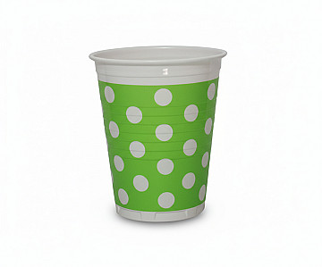 Vasos Verdes Con Lunares - 1