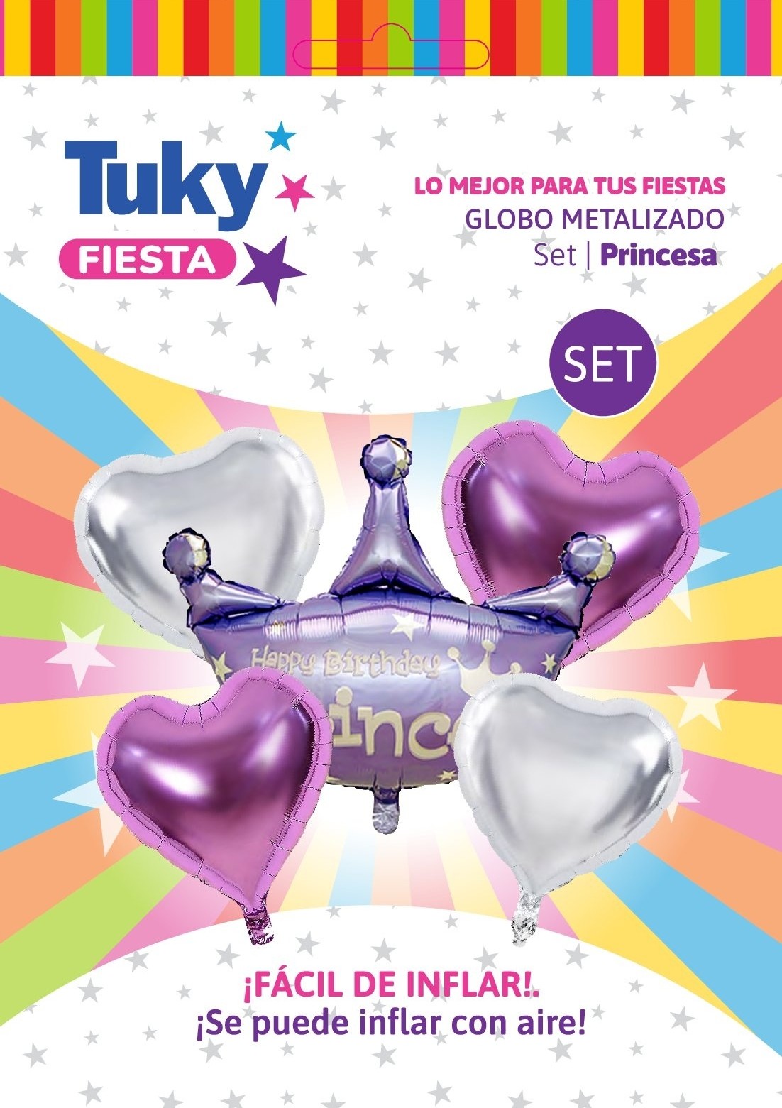 Set Globos Princesas