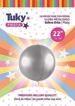 Esfera 4D Plateada - 1