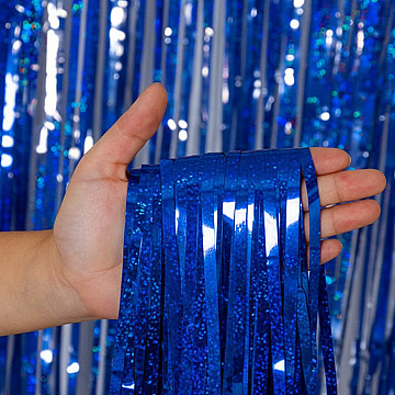 Cortina Holografica Azul - 1