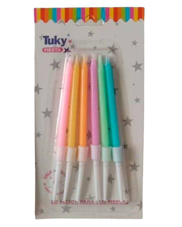 Vela Larga Finita Pastel