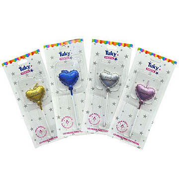 Vela Globo Corazon Feliz Cumple - 1
