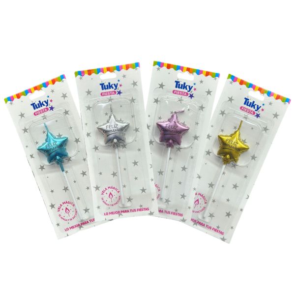 Vela Feliz Cumpleaños Estrella