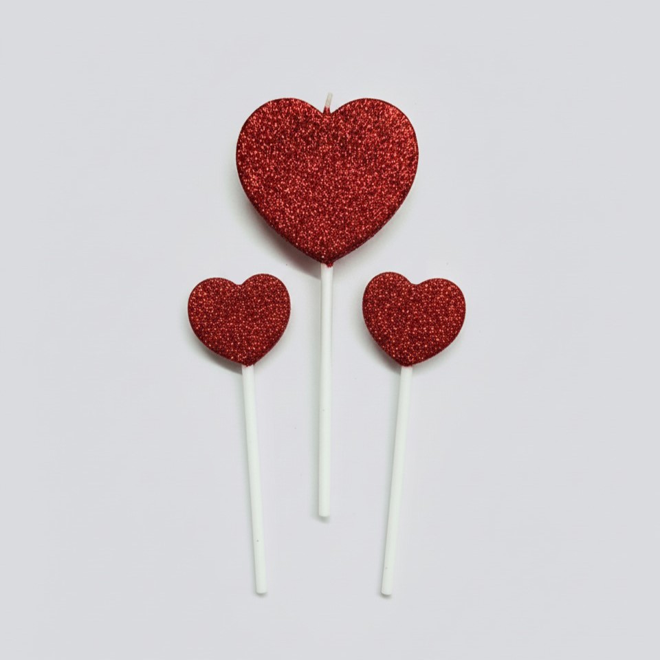 Vela Set Corazon