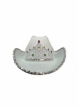 Sombrero Vaquero Con Corona y Lentejuelas - 4