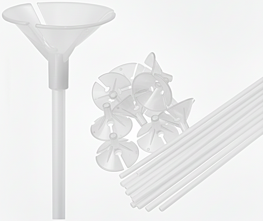 Palitos portaglobo transparente (Bulto x 10 Pack)