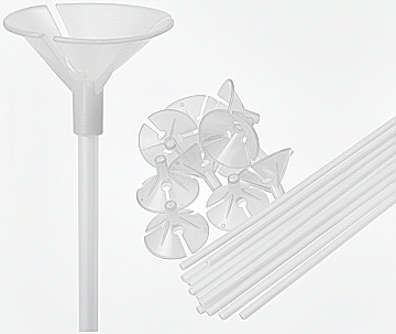 Palitos portaglobo transparente (Bulto x 10 Pack) - 1