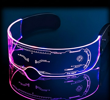 Lentes Full Led Show Robot - 1