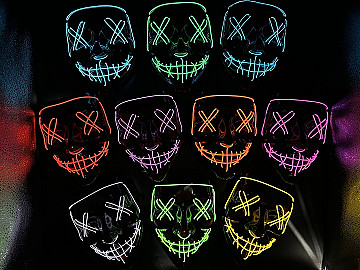 Mascara La Purga Con Luz Led - 5