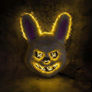 Mascara Conejo Maldito Con Luz Led - 3