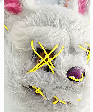 Mascara Conejo Maldito Con Luz Led - 4