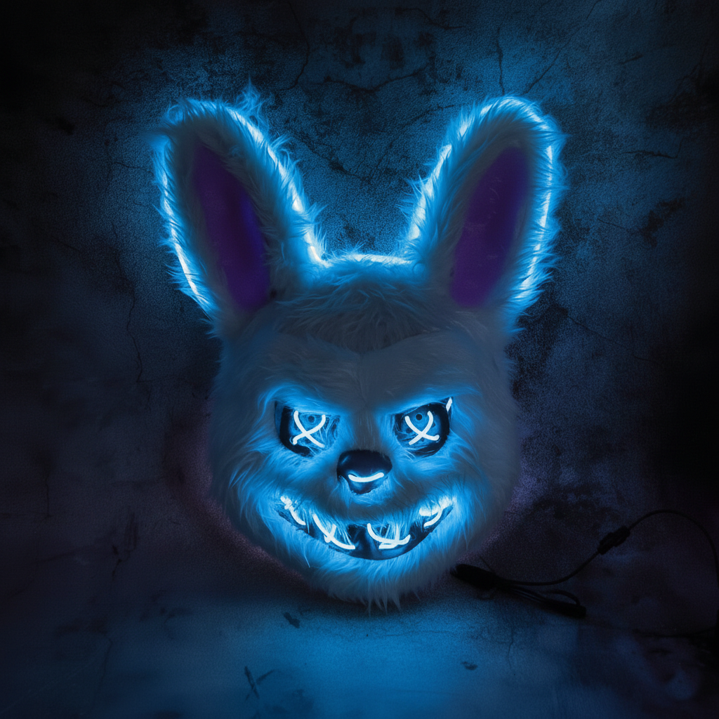 Mascara Conejo Maldito Con Luz Led