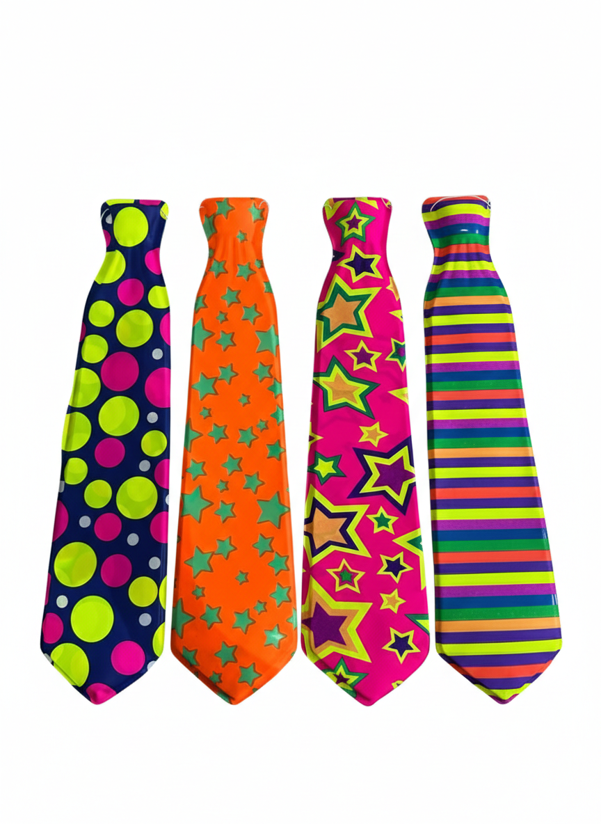 Corbatas Fluo Estanpadas