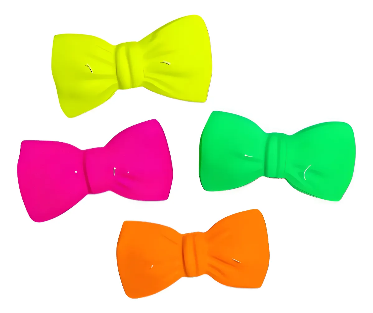 Moños Fluo Plastico
