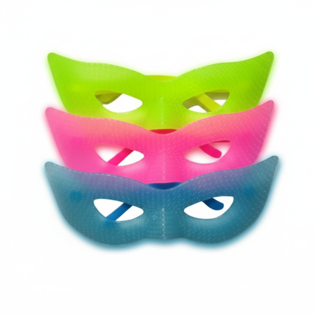 Antifaz Fluo Plastico Colores
