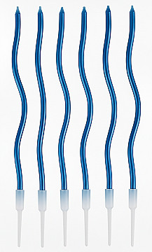 Vela Curva Finita Azul - 1
