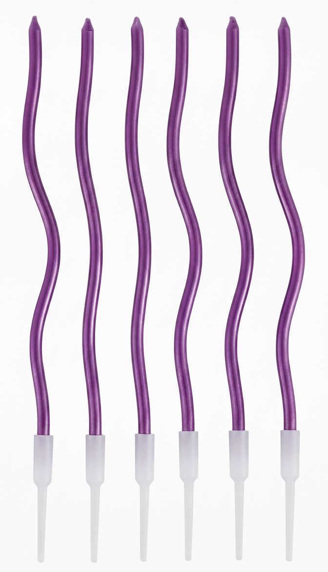 Vela Curva Finita Lila