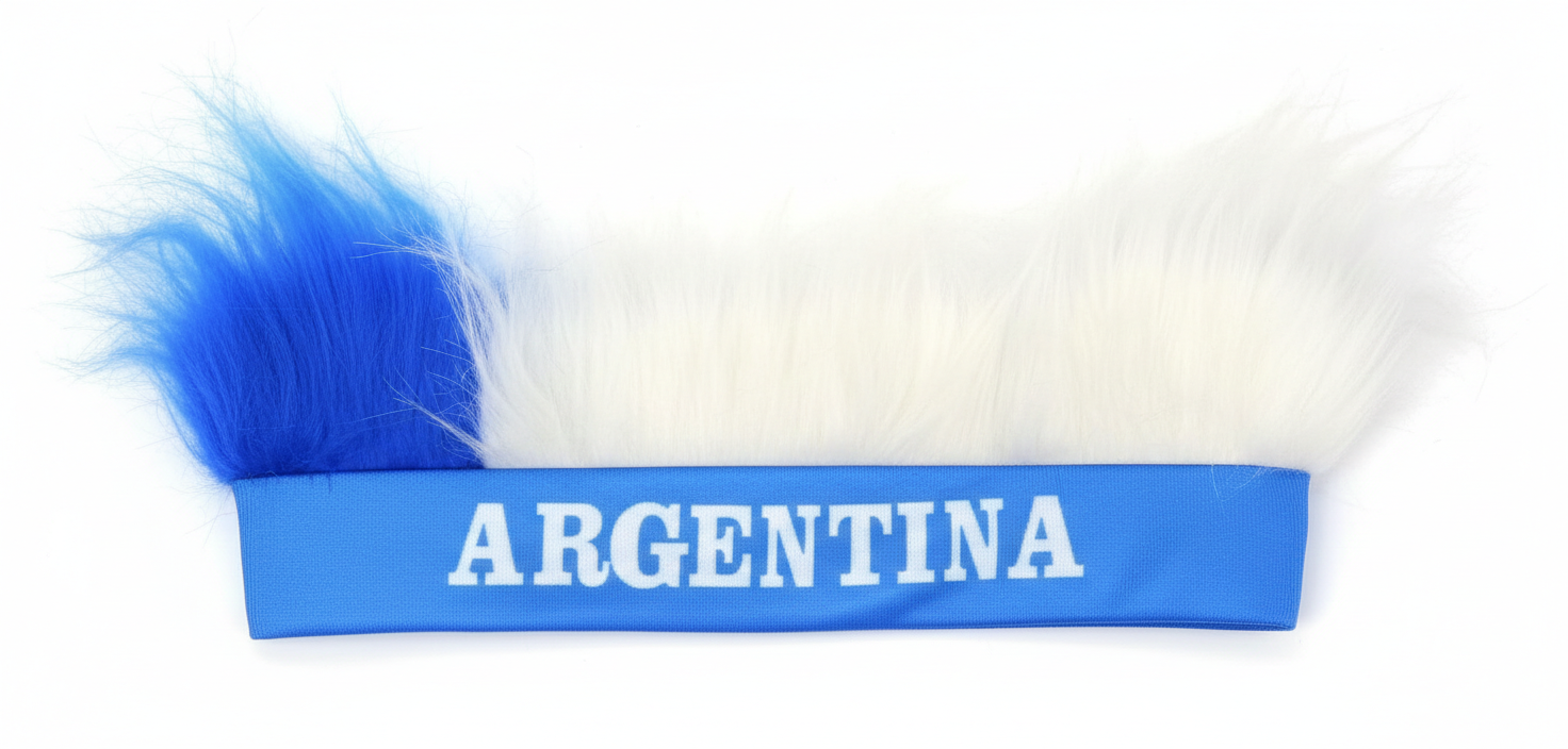 Vincha Argentina con Pelo