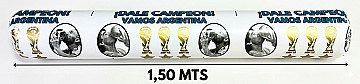 Globo Tubo Campeones 1.50 Cm - 2