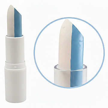 Maquillaje Labial para Cara Blanco y Celeste - 1